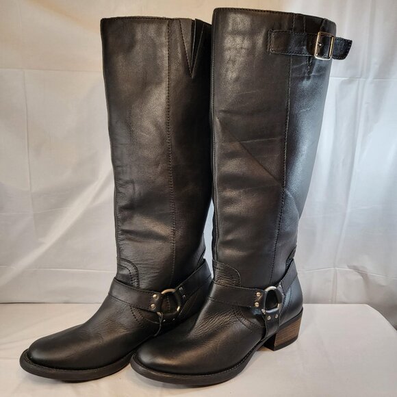 Lane Bryant Shoes - Lane Bryant Sienna Tall Leather Boots Size 10W Black